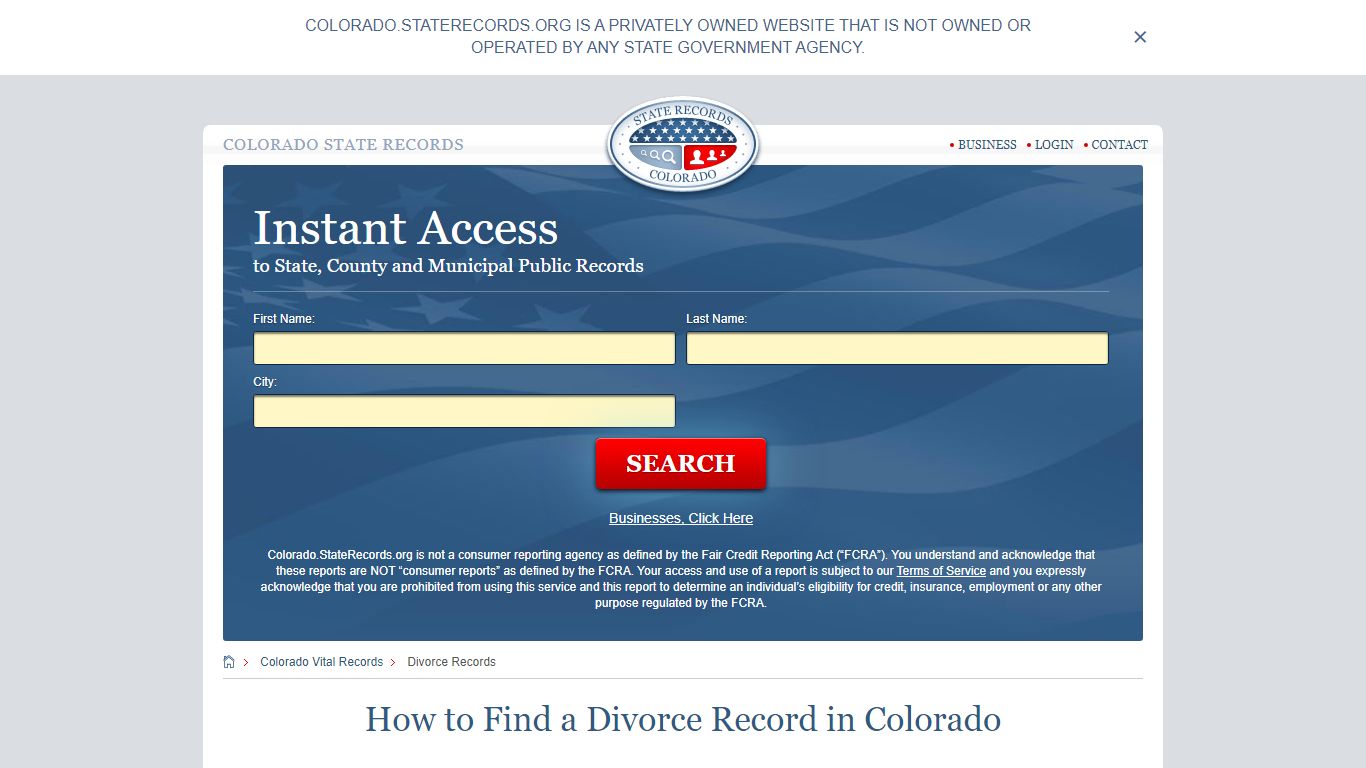 How to Find a Divorce Record in Colorado